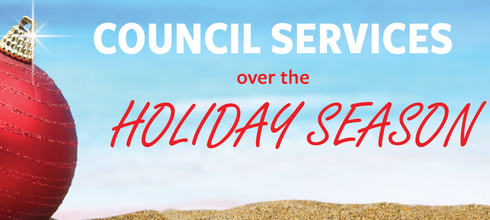 Service Centre and Library Christmas Closures