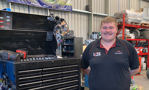 Young mechanic finds a job placement with Lancaster  Tractor Services through the Mayors Taskforce for Jobs