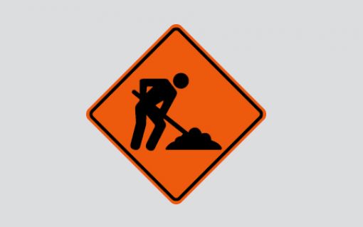 Pavement construction work Swinburn St and Waterloo St