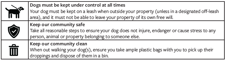 Key responsibilities of a dog owner