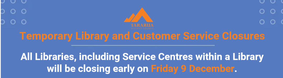Temporary Libraries and Customer Service Centres Closures
