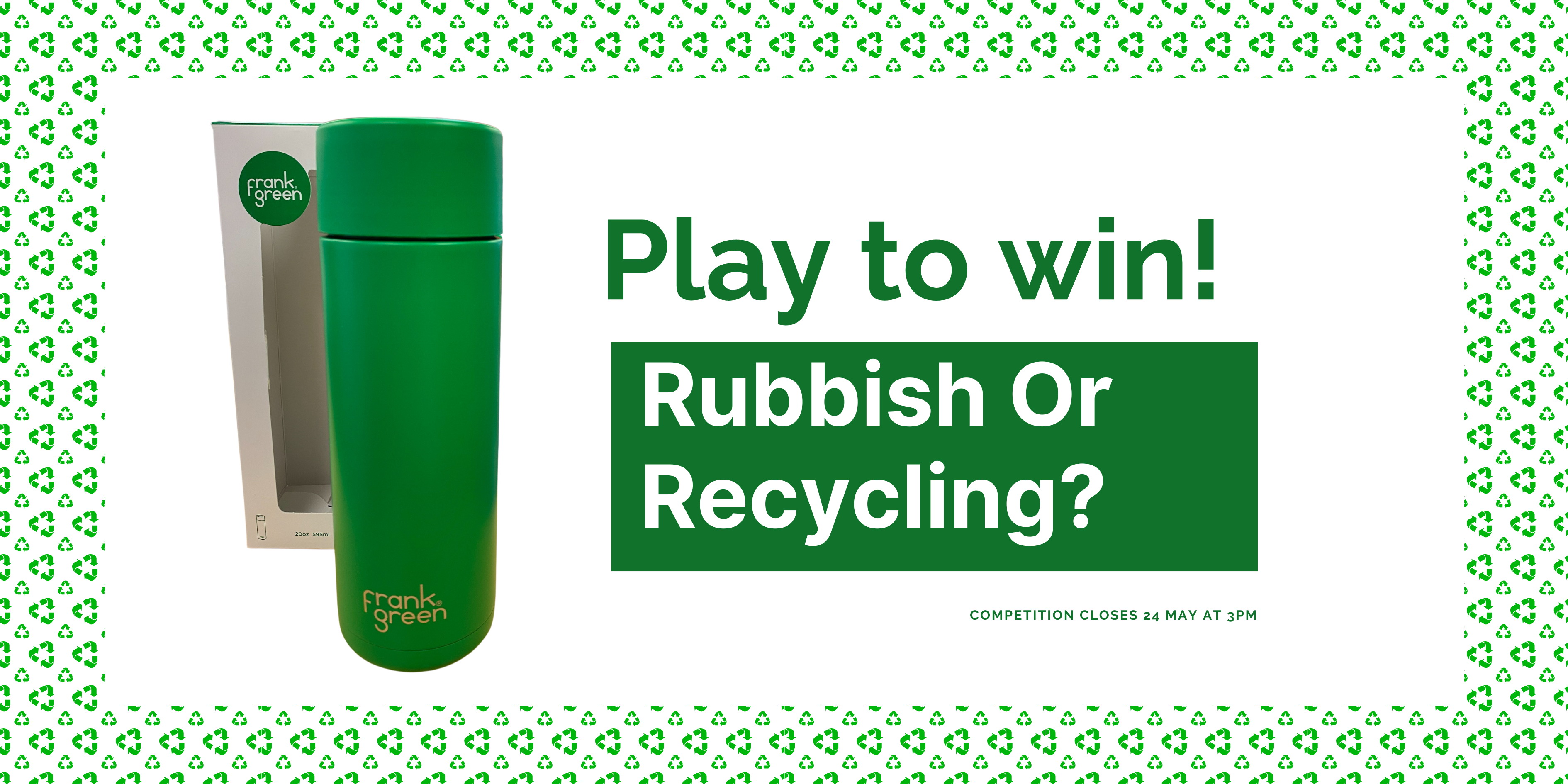 Rubbish or recycling page banner