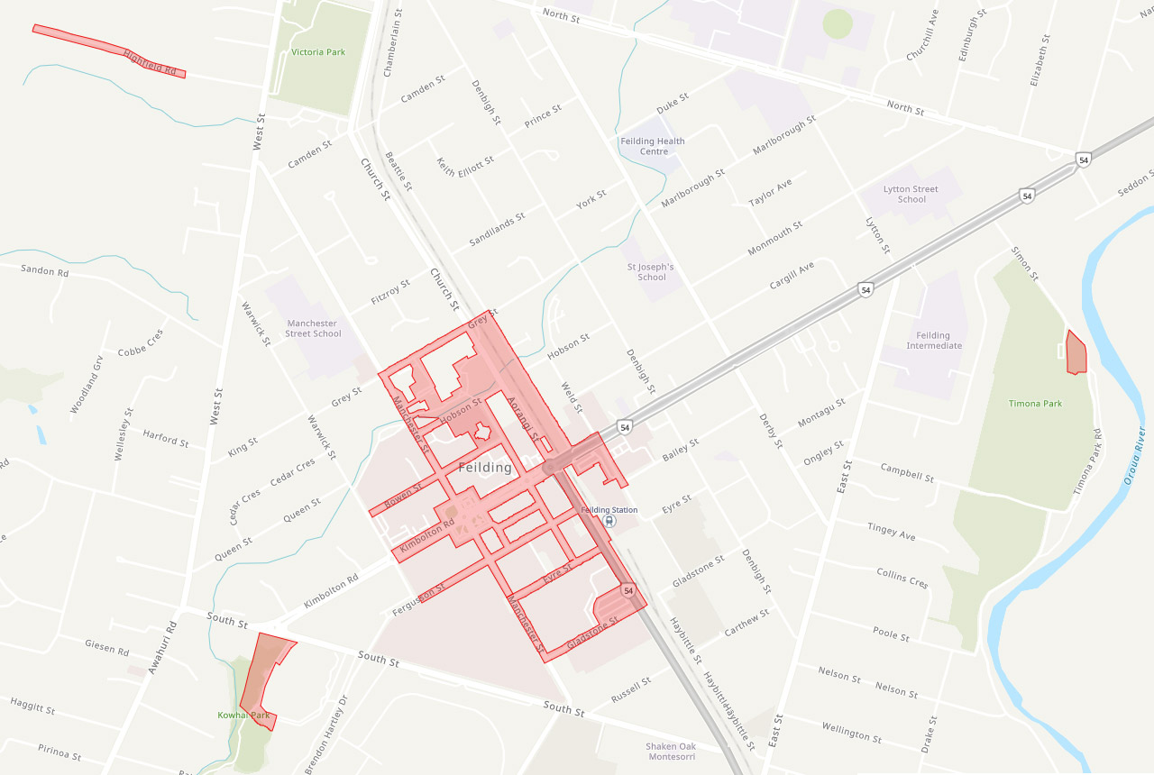 Manawatū District Alcohol Control Areas