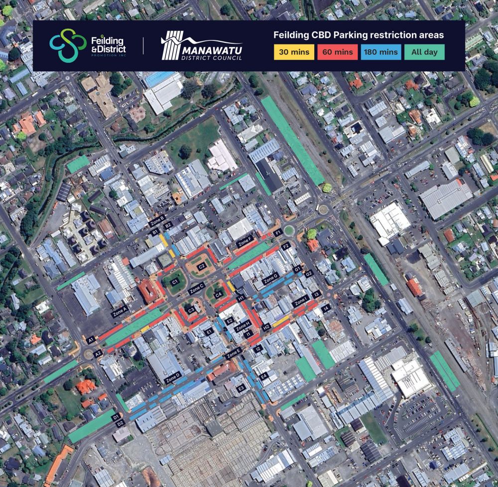 Feilding Parking Restriction Areas