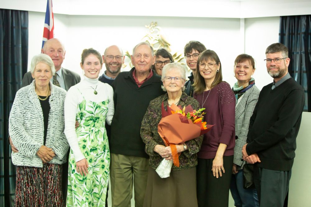 Vera Hunt and family